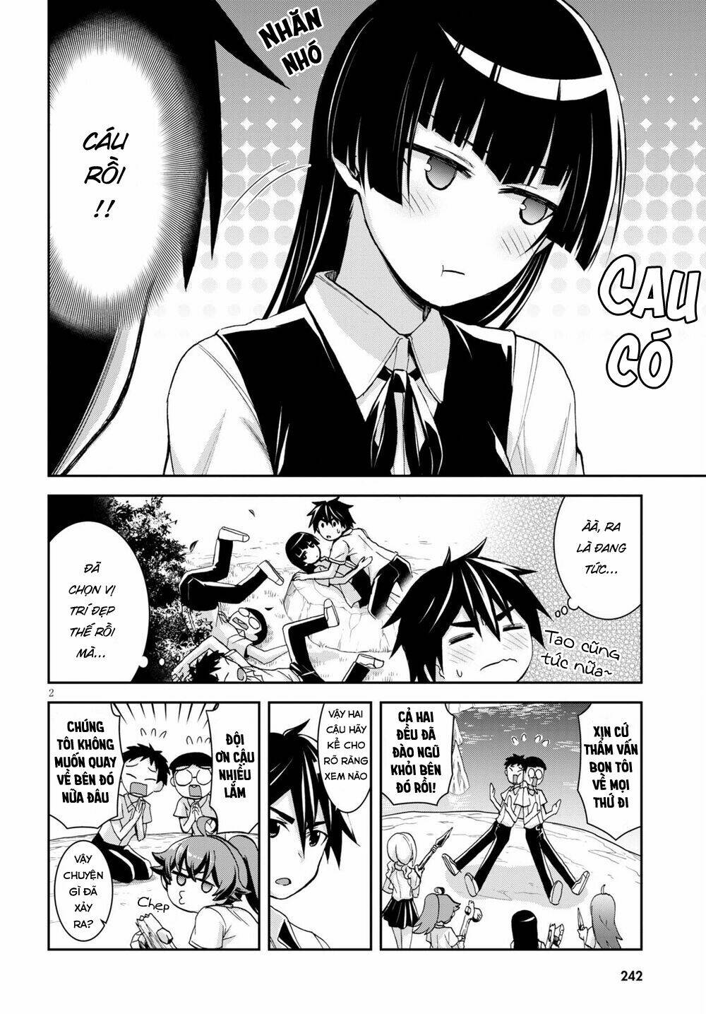 Gakkou No Minna To Isekai No Mujintou Ni Tenishitakedo Ore Dake Rakushou Desu Chương 12 Ảnh 5