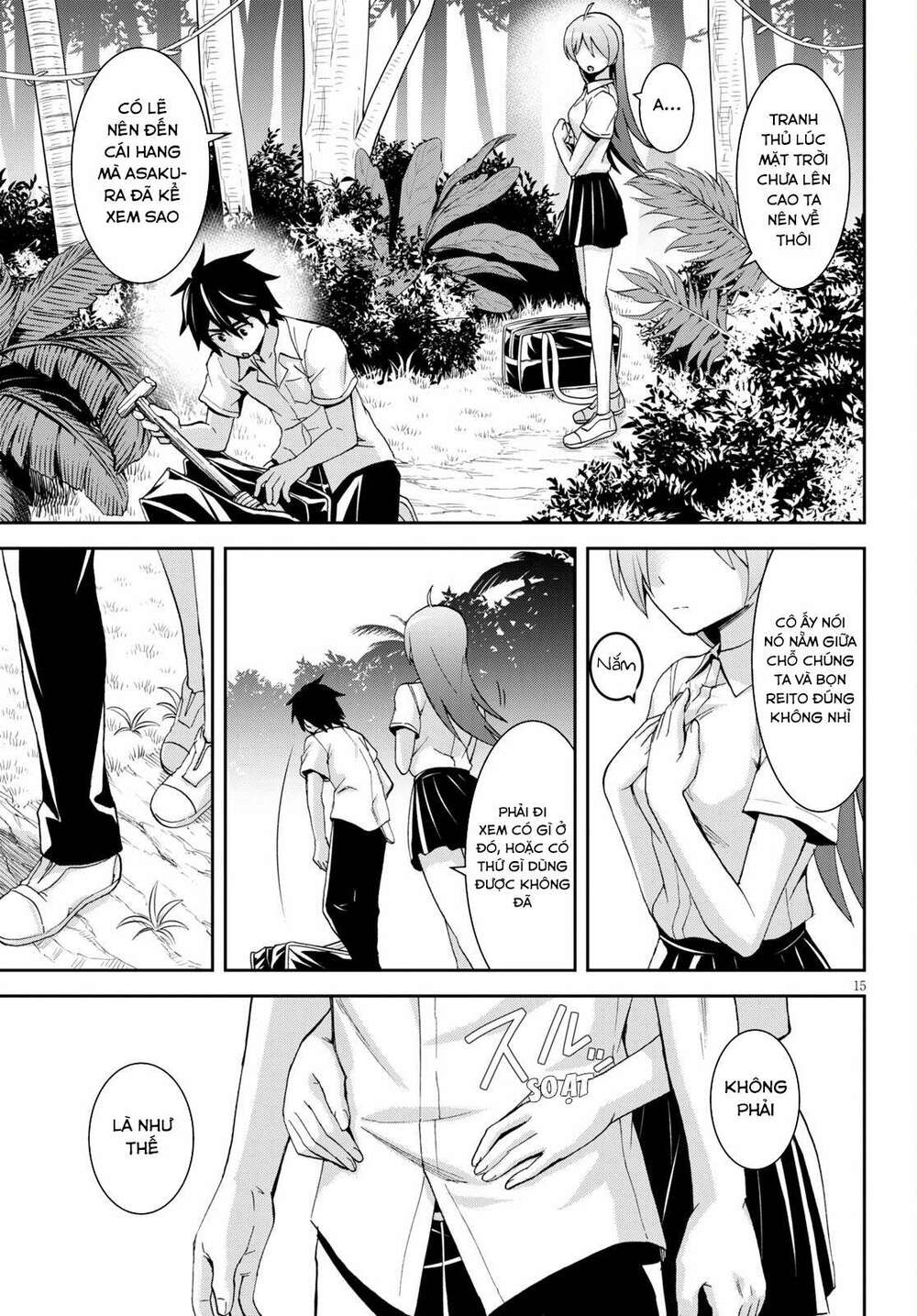Gakkou No Minna To Isekai No Mujintou Ni Tenishitakedo Ore Dake Rakushou Desu Chương 9 Ảnh 18