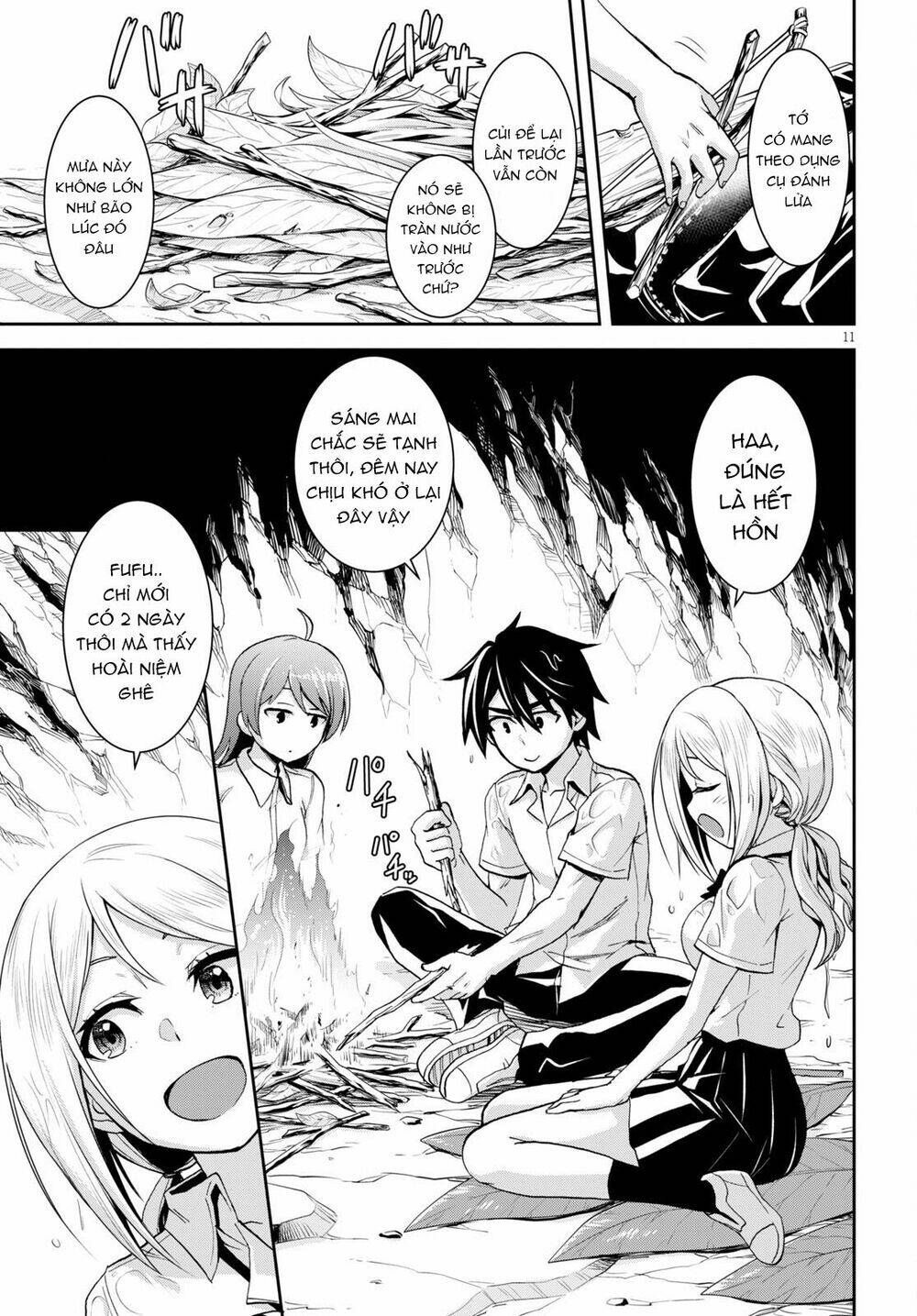 Gakkou No Minna To Isekai No Mujintou Ni Tenishitakedo Ore Dake Rakushou Desu Chương 14 Ảnh 13