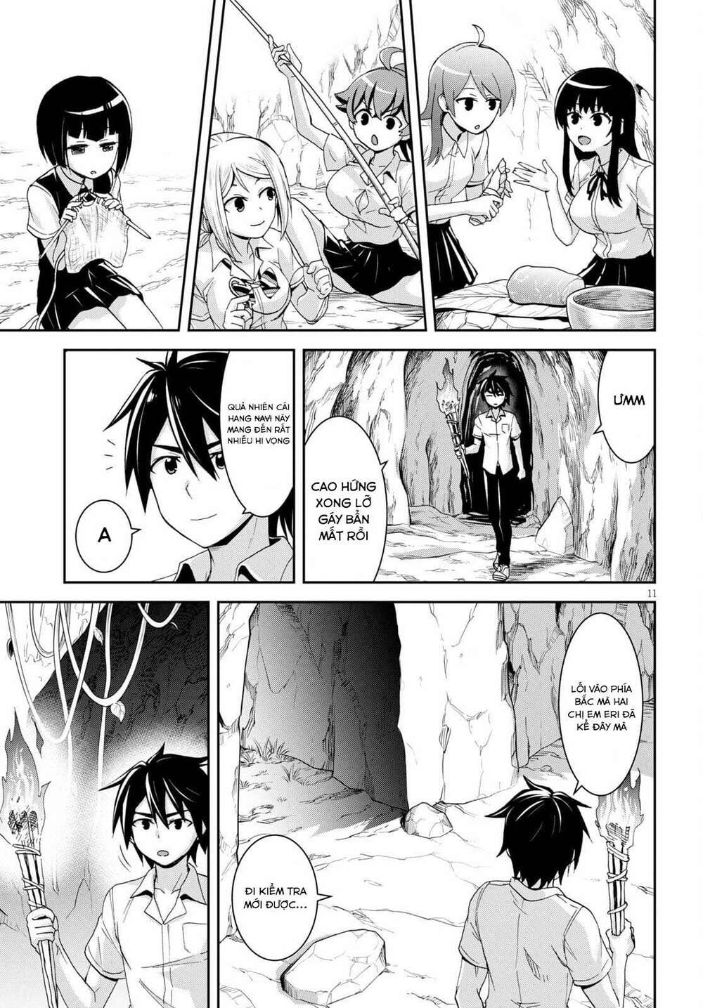 Gakkou No Minna To Isekai No Mujintou Ni Tenishitakedo Ore Dake Rakushou Desu Chương 11 Ảnh 14