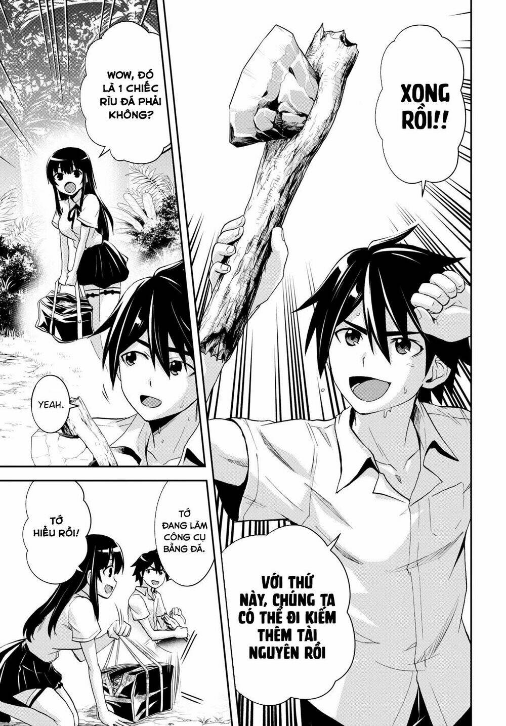 Gakkou No Minna To Isekai No Mujintou Ni Tenishitakedo Ore Dake Rakushou Desu Chương 5 Ảnh 8
