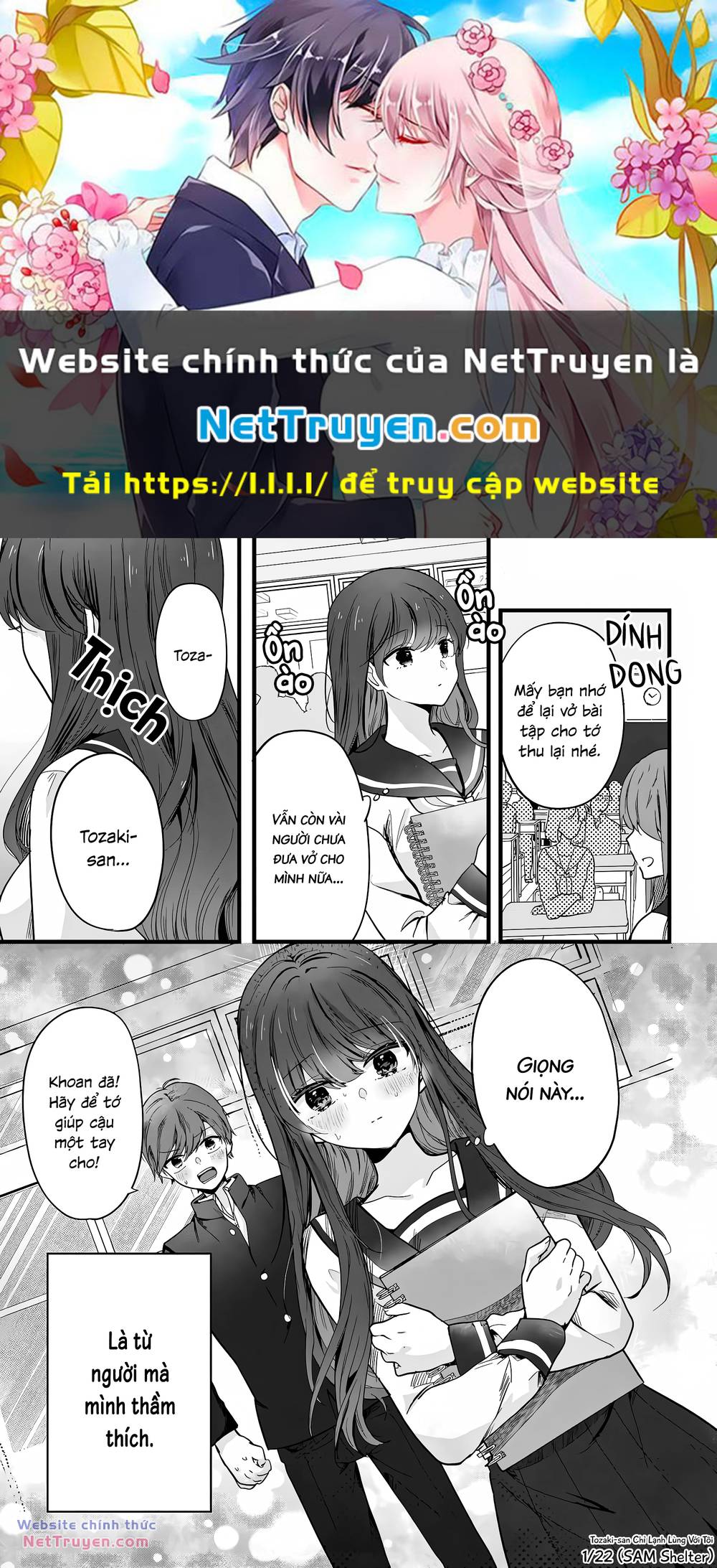 Tozaki-San Chỉ Lạnh Lùng Với Tôi Chương 2 Ảnh 2