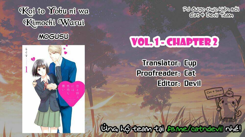Koi To Yobu Ni Wa Kimochi-Warui Chương 2 Ảnh 2