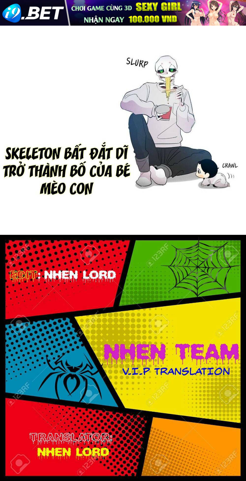 Skeleton Bất Đắt Dĩ Trở Thành Bố Của Bé Mèo Con Chương 12 Ảnh 2