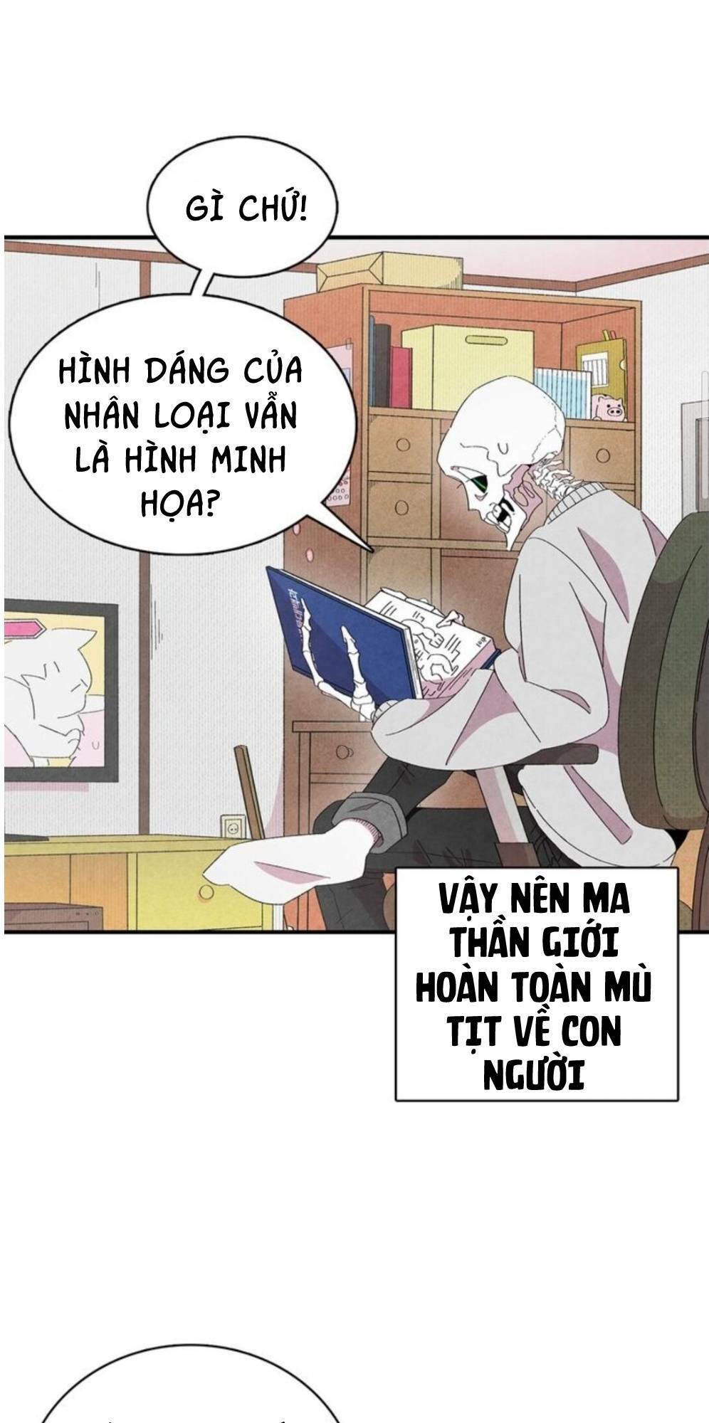 Skeleton Bất Đắt Dĩ Trở Thành Bố Của Bé Mèo Con Chương 1 Ảnh 48