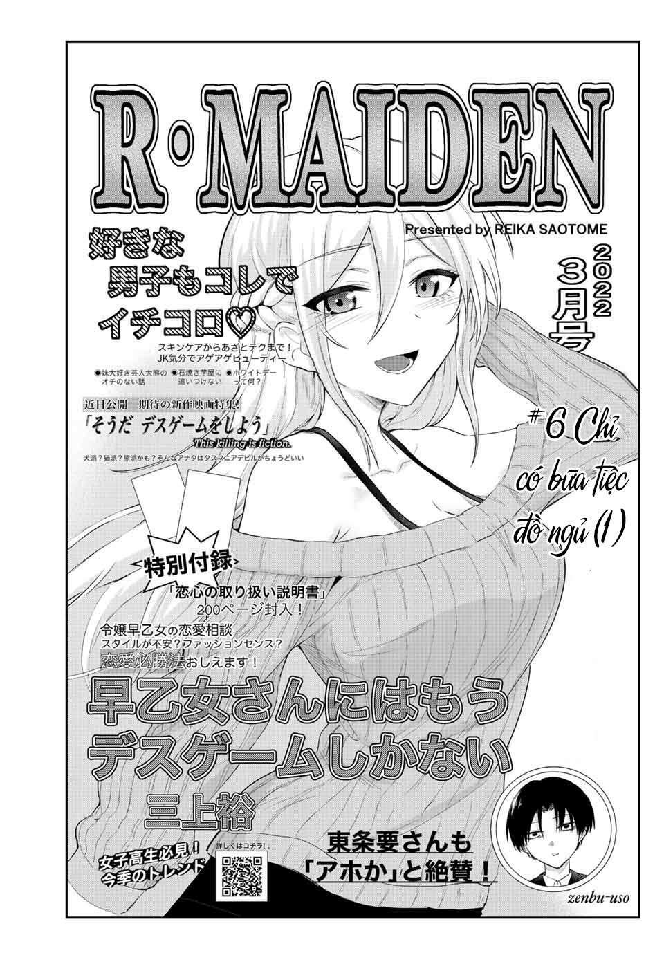 Saotome San Và Trò Chơi Sinh Tử Chương 6 Ảnh 4