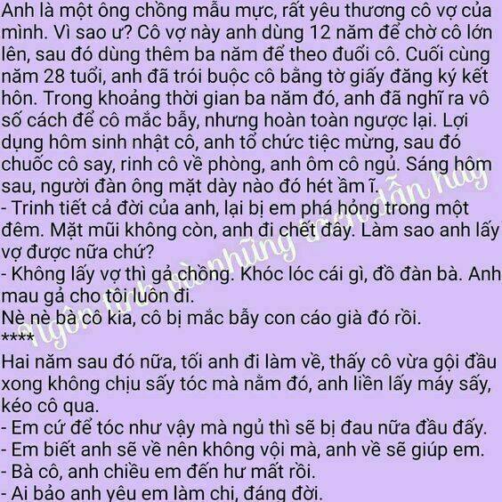 Những Mẩu Truyện "Ngôn Tình" [Ngọt, Sủng, Hài] Chương 2 Ảnh 3