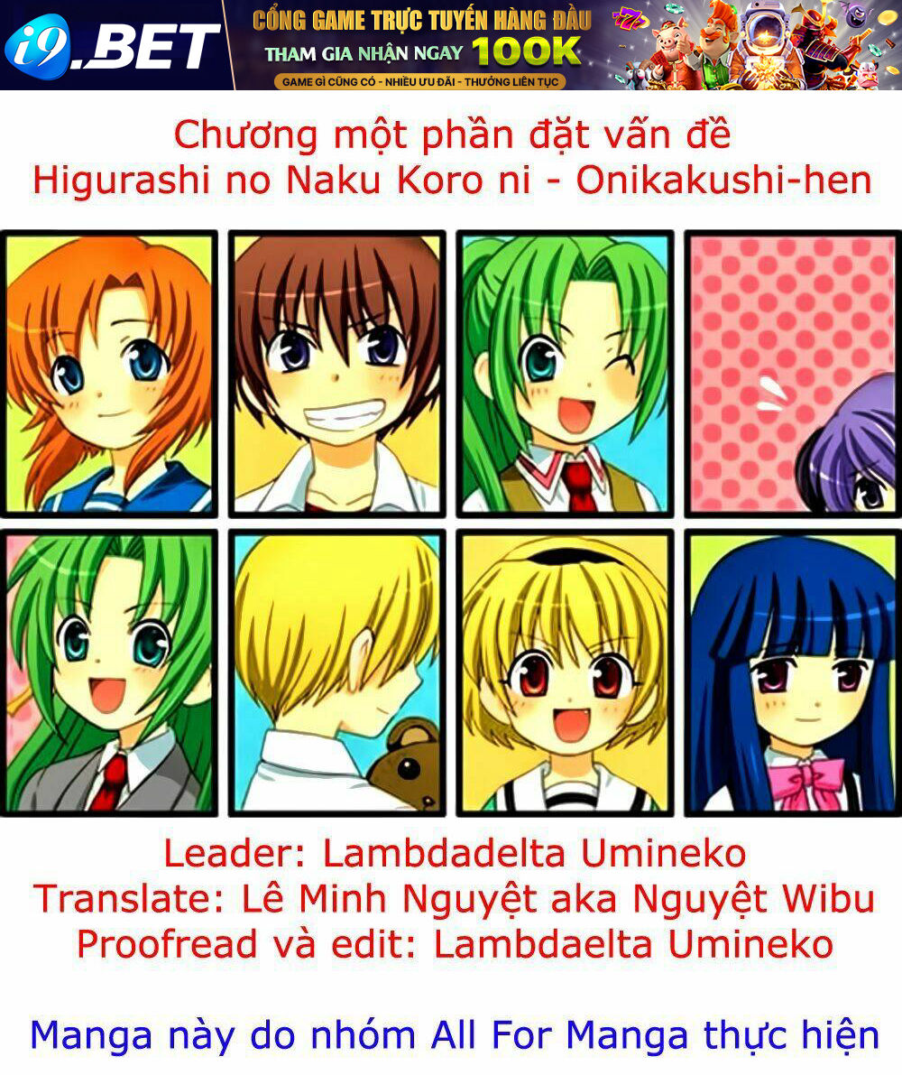 Higurashi No Naku Koro Ni - Onikakushi Hen Chương 9 Ảnh 2