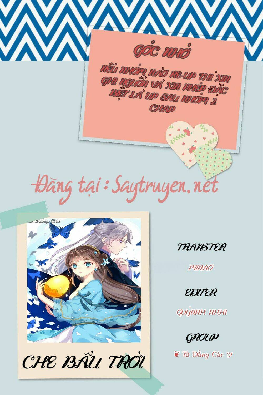 Che Bầu Trời Chương 3 Ảnh 21