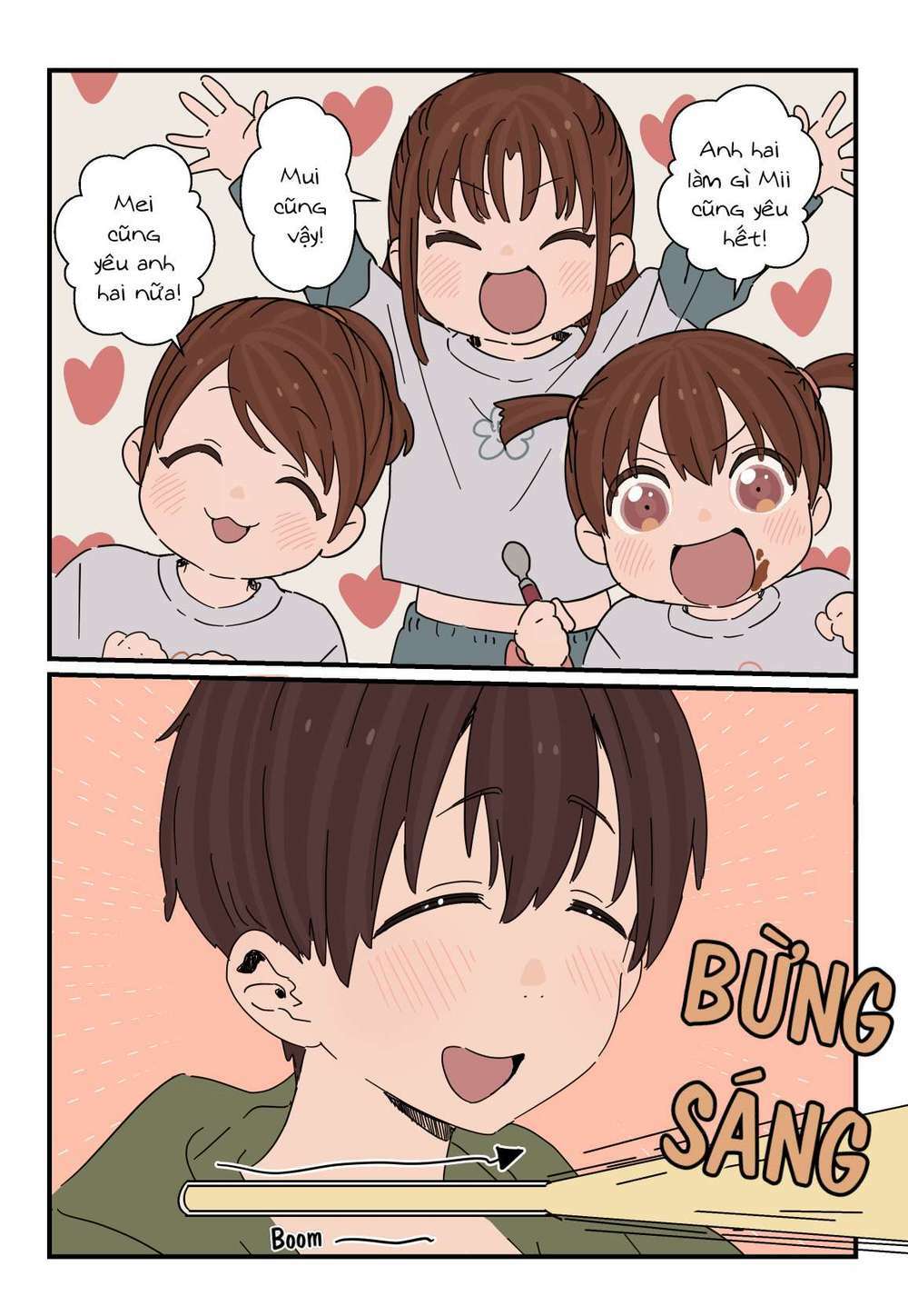 Anh Trai Cùng 3 Cô Em Gái Sinh Ba Chương 10 Ảnh 3