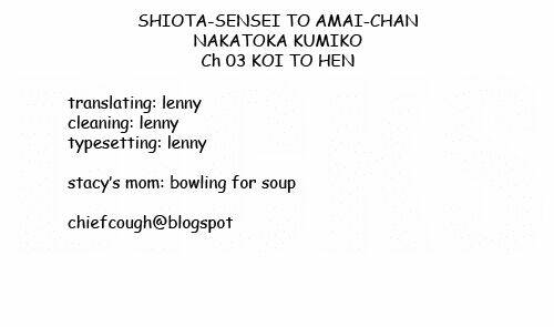 Shiota-Sensei To Amai-Chan Chương 3 Ảnh 21