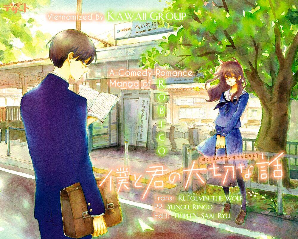 Boku To Kimi No Taisetsu Na Hanashi Chương 22 Ảnh 3