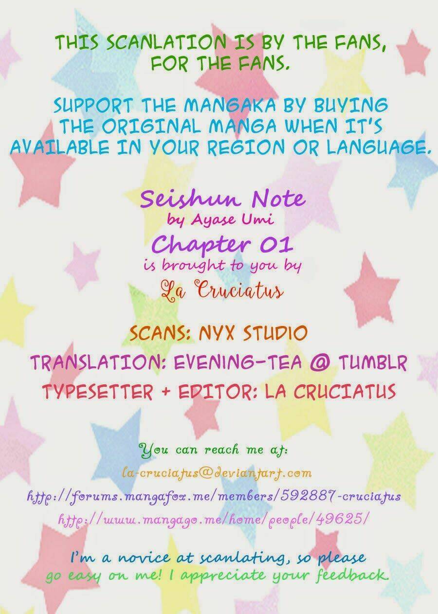 Seishun Note Chương 1 Ảnh 2