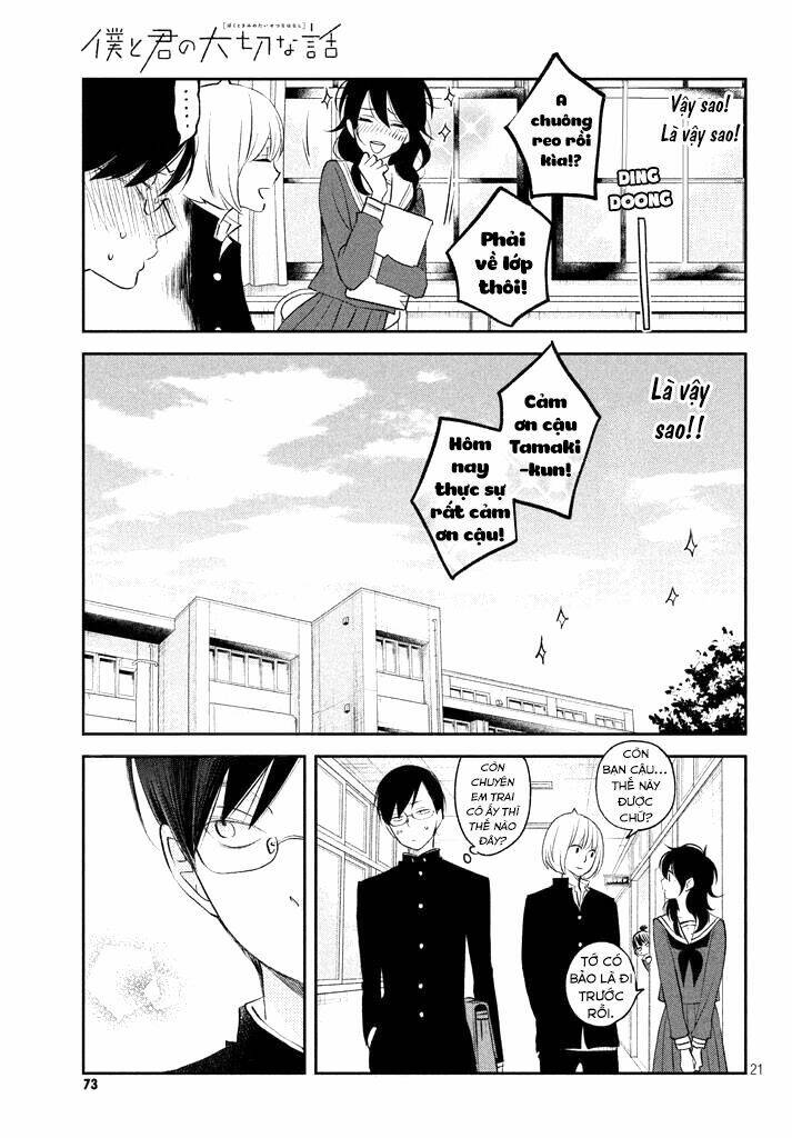 Boku To Kimi No Taisetsu Na Hanashi Chương 13 Ảnh 23
