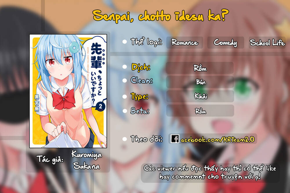Senpai, Chotto Īdesu Ka? Chương 9 Ảnh 2