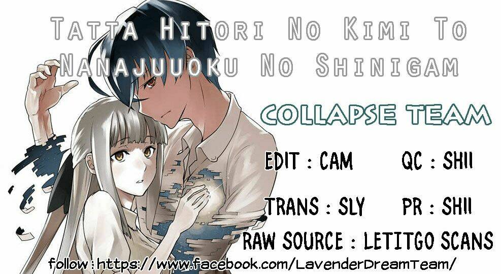 Tatta Hitori No Kimi To Nanajuuoku No Shinigami Chương 1.1 Ảnh 3
