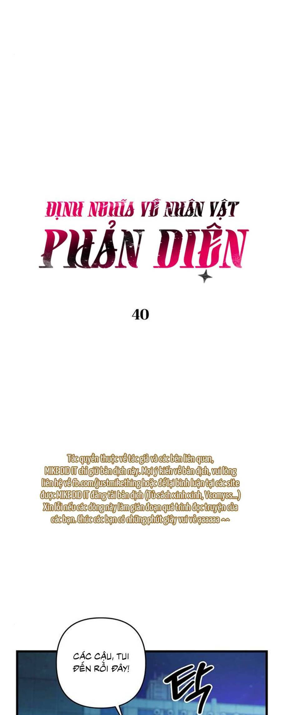 Định Nghĩa Về Nhân Vật Phản Diện Chương 40 Ảnh 6