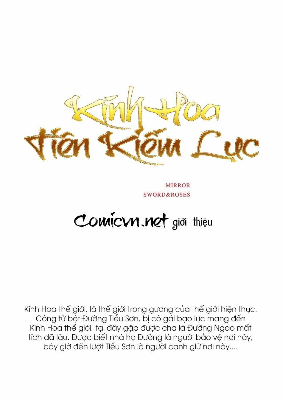 Kính Hoa Tiên Kiếm Lục Chương 0 Ảnh 8