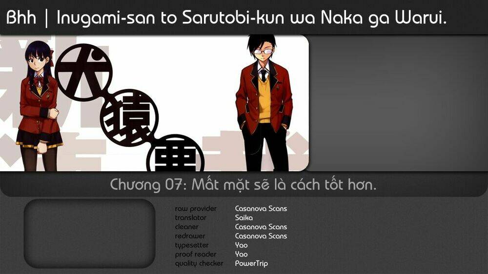 Inugami-San To Sarutobi-Kun Wa Naka Ga Warui Chương 7 Ảnh 2