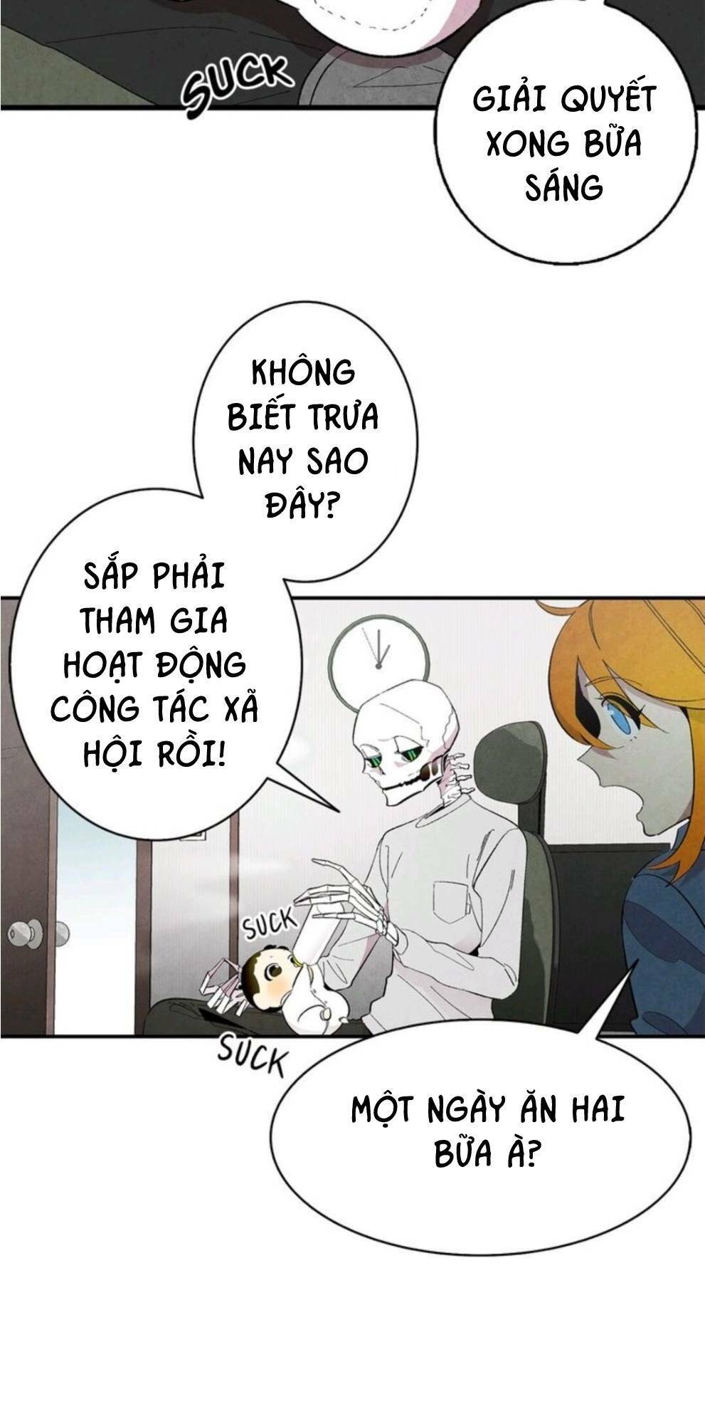 Skeleton Bất Đắt Dĩ Trở Thành Bố Của Bé Mèo Con Chương 7 Ảnh 20