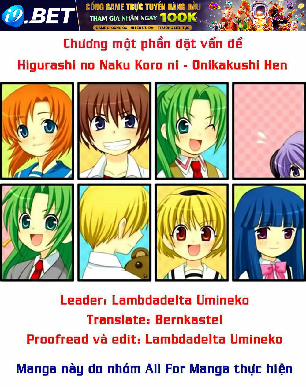 Higurashi No Naku Koro Ni - Onikakushi Hen Chương 3 Ảnh 2