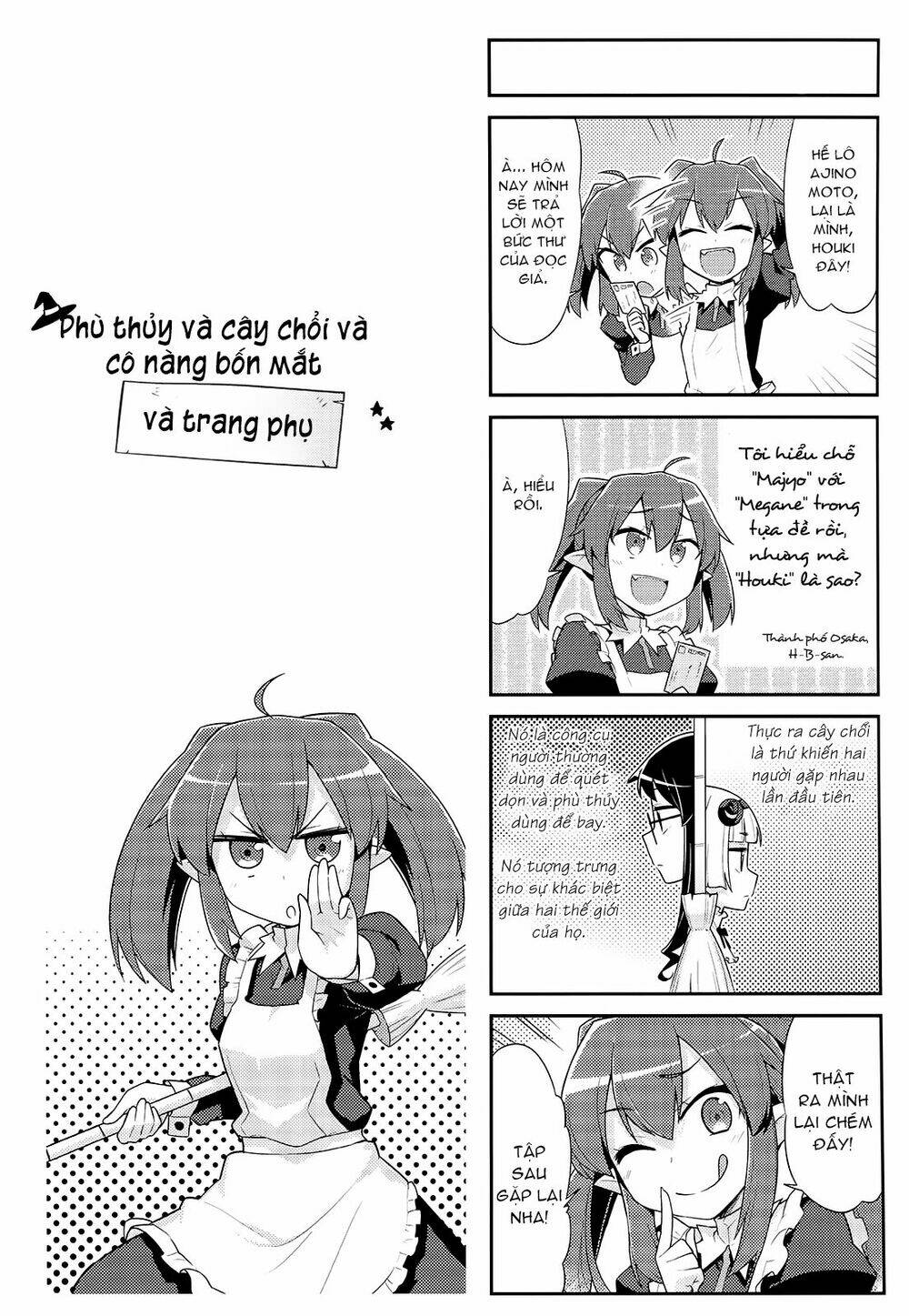 Majyo To Houki To Kurobuchi Megane Chương 31 Ảnh 14