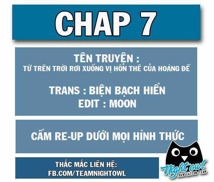 Từ Trên Trời Rơi Xuống Vị Hôn Thê Của Hoàng Đế Chương 7 Ảnh 3
