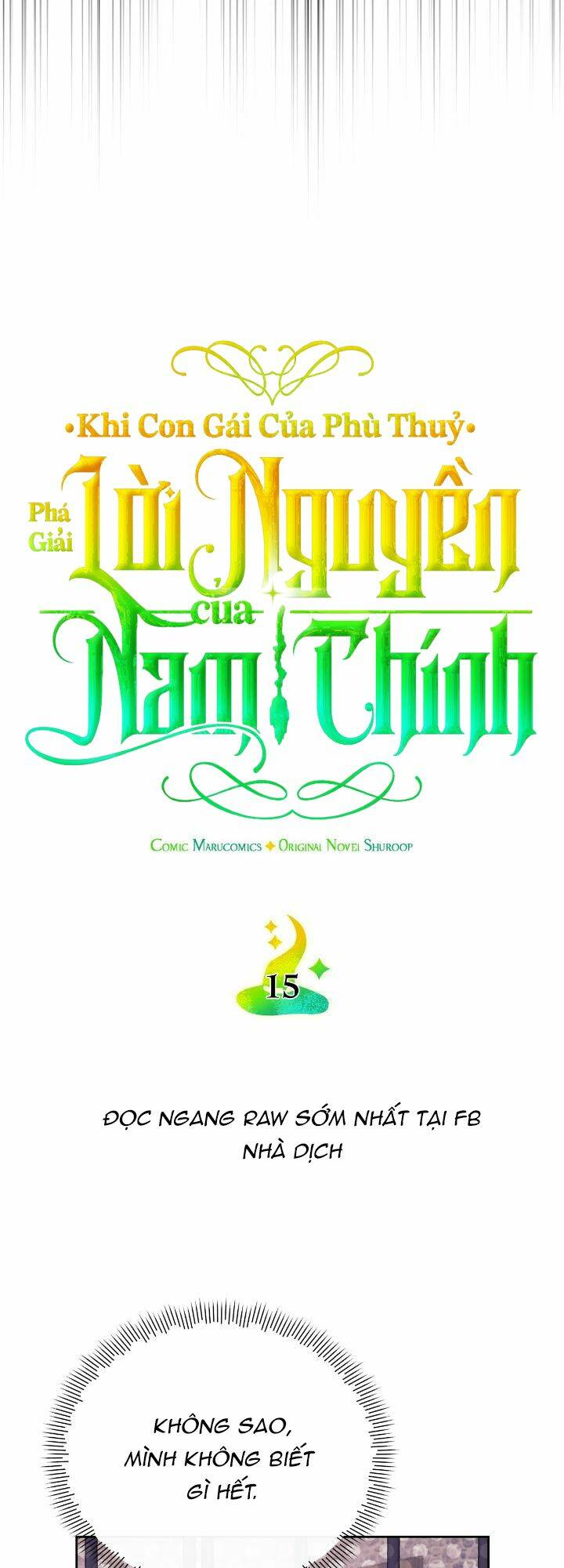 Khi Con Gái Của Phù Thuỷ Phá Giải Lời Nguyền Của Nam Chính Chương 15 Ảnh 24