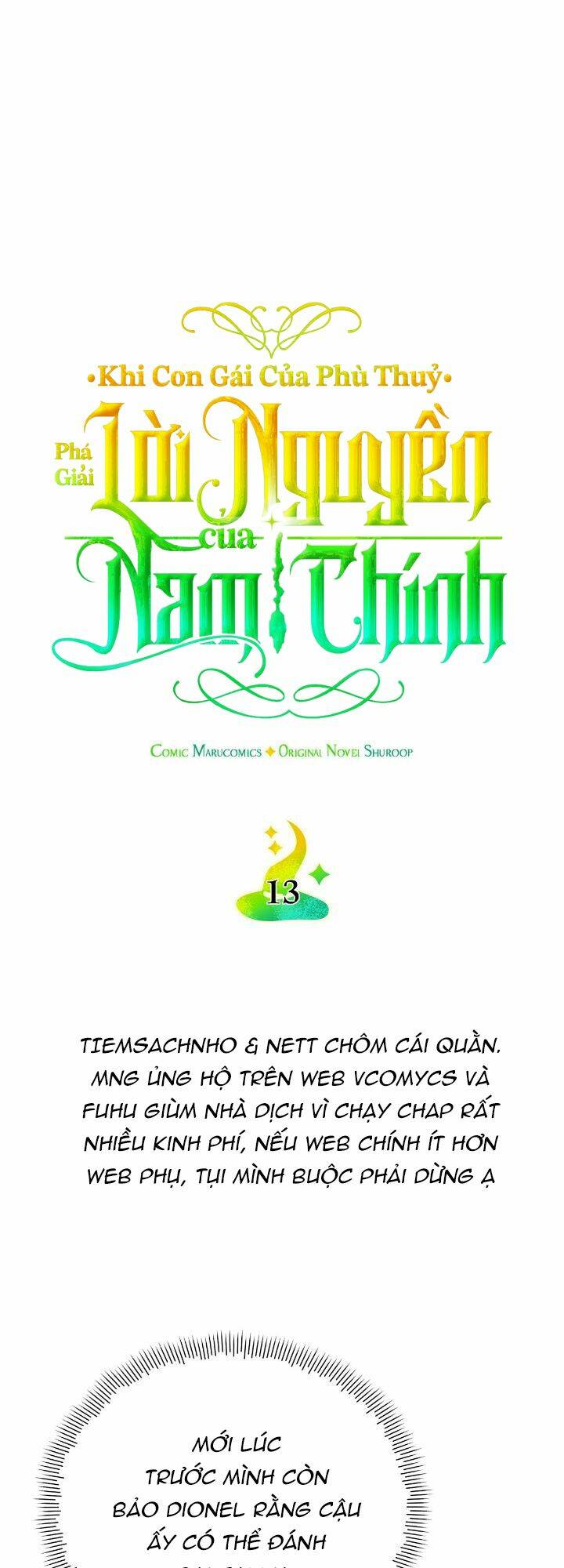 Khi Con Gái Của Phù Thuỷ Phá Giải Lời Nguyền Của Nam Chính Chương 13 Ảnh 23