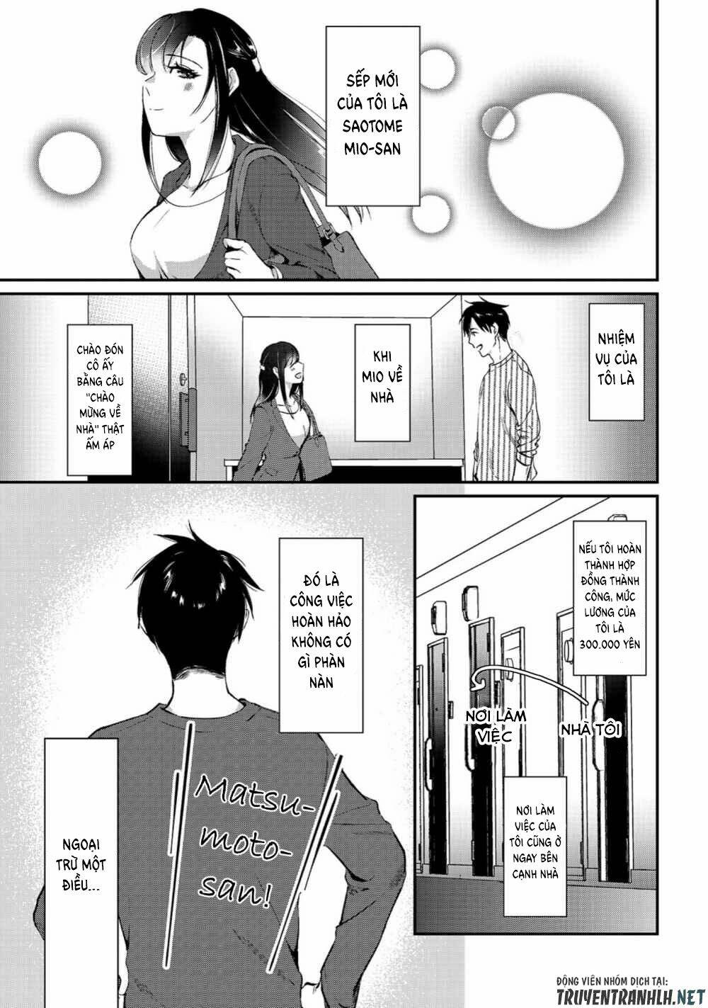 Tsuki 50-Man Moratte Mo Ikigai No Nai Tonari No Onee-San Ni 30-Man De Yatowarete "Okaeri" Tte Iu Chương 1 Ảnh 32