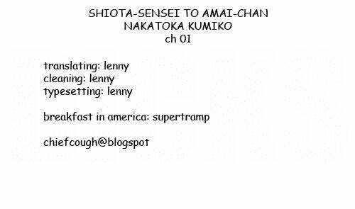Shiota-Sensei To Amai-Chan Chương 1 Ảnh 13