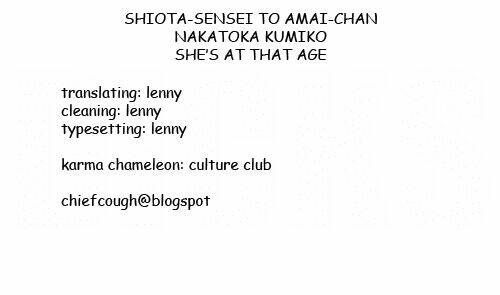 Shiota-Sensei To Amai-Chan Chương 2 Ảnh 24