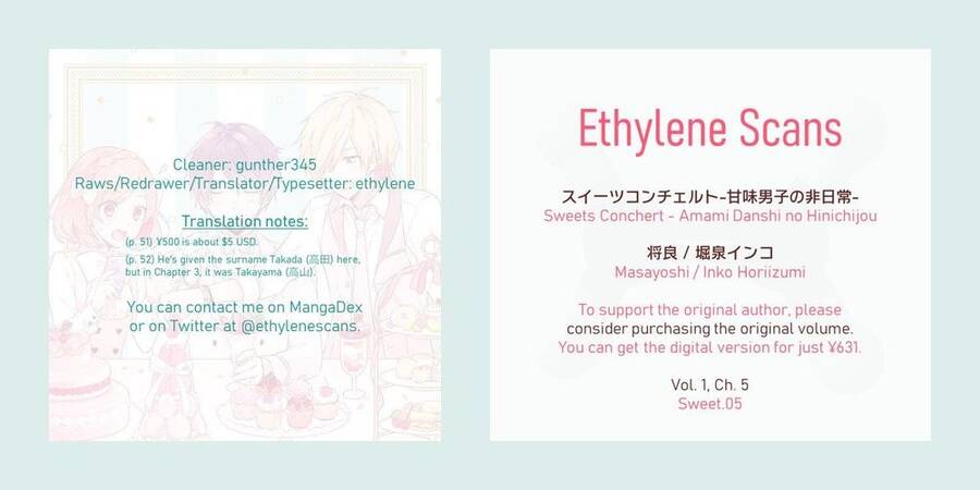 Sweets Conchert - Amami Danshi No Hinichijou Chương 5 Ảnh 23