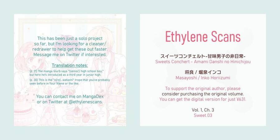 Sweets Conchert - Amami Danshi No Hinichijou Chương 3 Ảnh 16