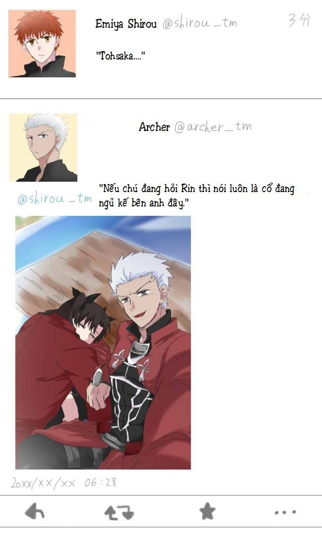 Chén Thánh: Đêm Định Mệnh - Doujinshi Archer X Rin Chương 11 Ảnh 7