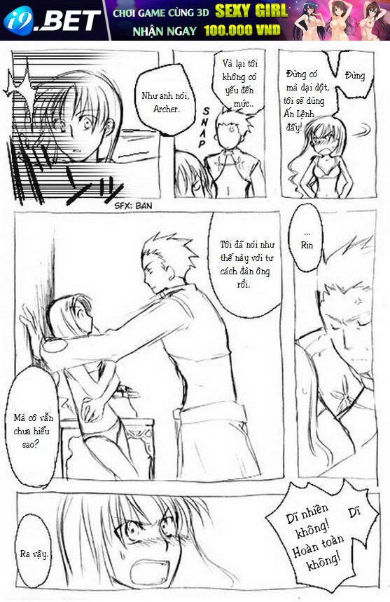 Chén Thánh: Đêm Định Mệnh - Doujinshi Archer X Rin Chương 6 Ảnh 5