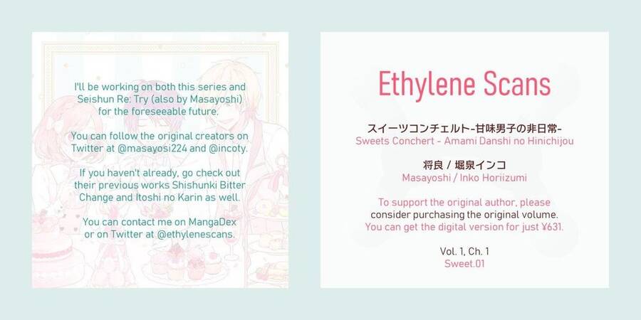 Sweets Conchert - Amami Danshi No Hinichijou Chương 1 Ảnh 18