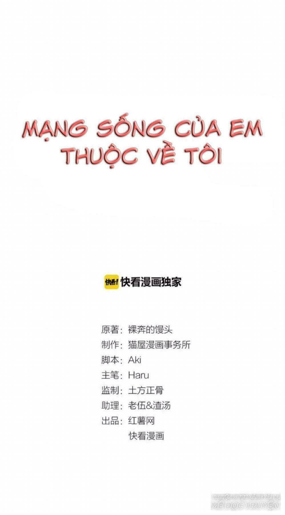 Mạng Sống Của Em Thuộc Về Tôi Chương 9 Ảnh 2
