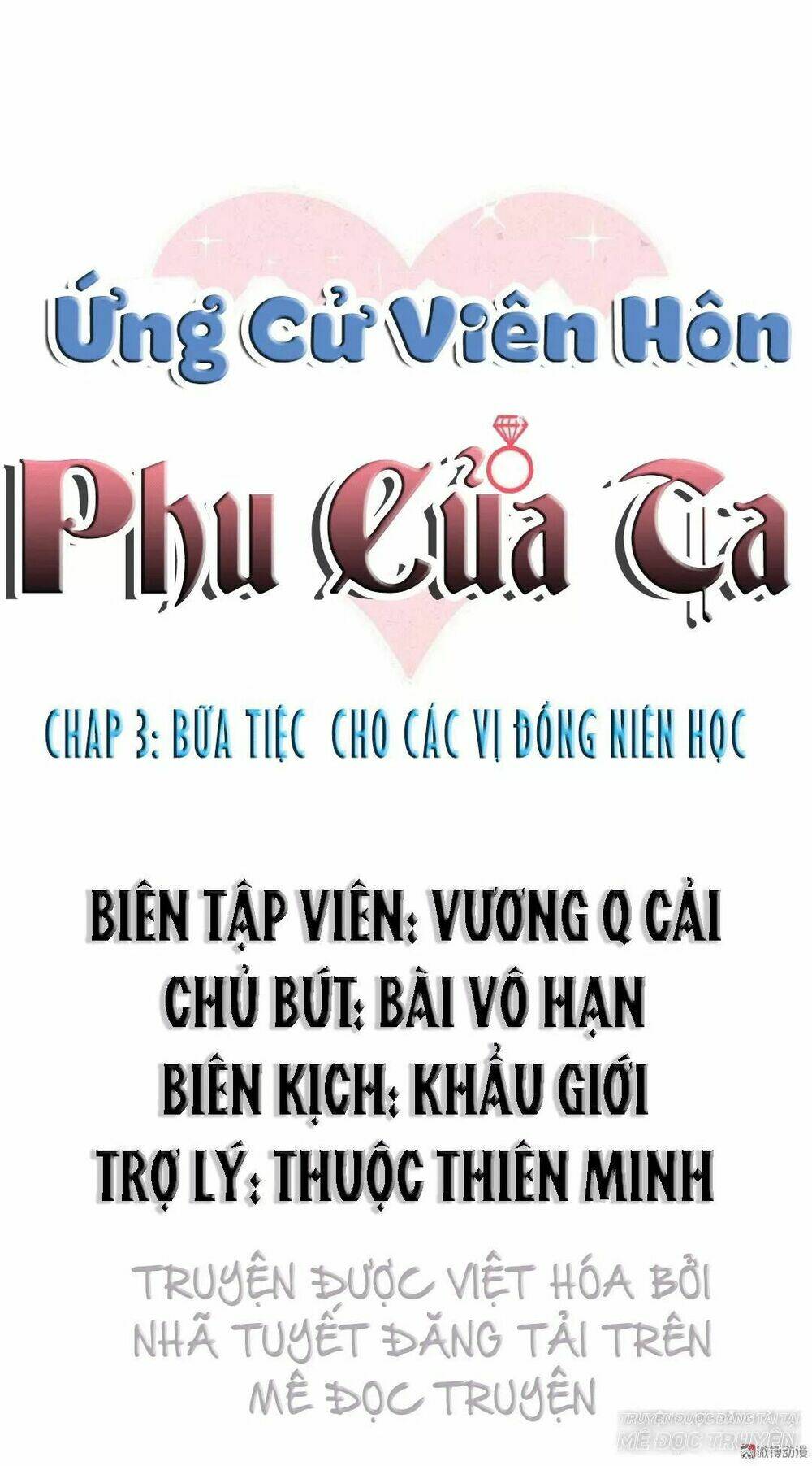 Ứng Cử Viên Hôn Phu Của Ta Chương 3 Ảnh 3