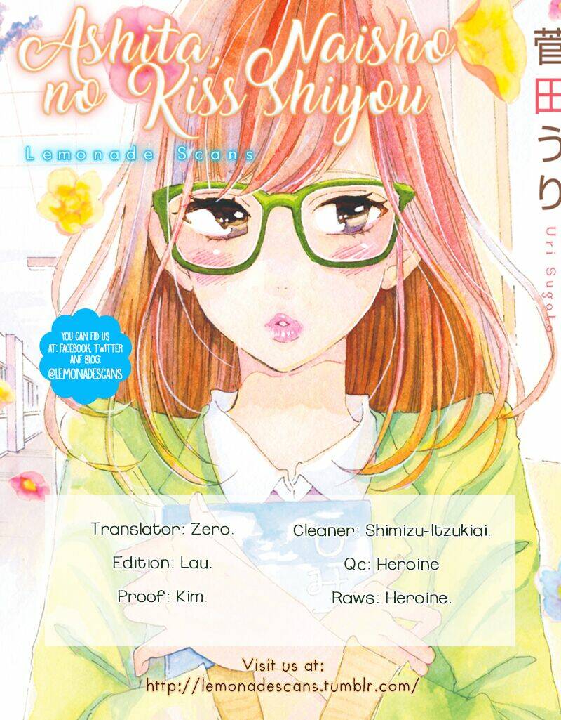 Ashita Naisho No Kiss Shiyou Chương 1 Ảnh 4