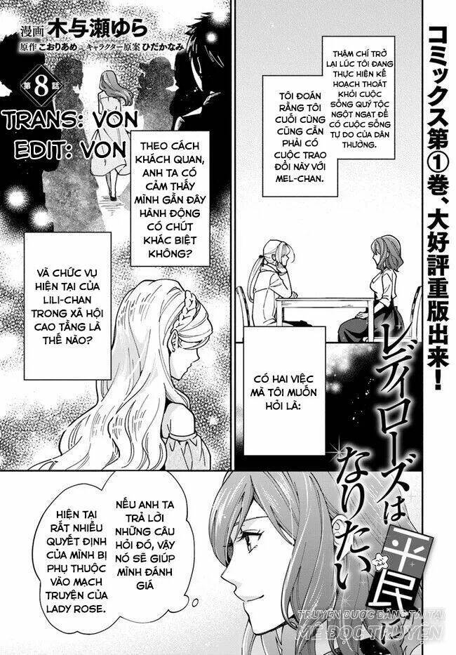 Lady Rose Wants To Be A Commoner Chương 8 Ảnh 2