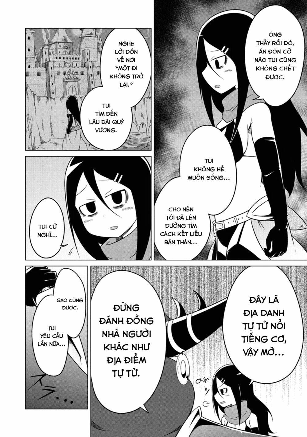 Jisatsushitai Onna Yuusha Ni Maou Ga Komarasareteimasu! Chương 1 Ảnh 16