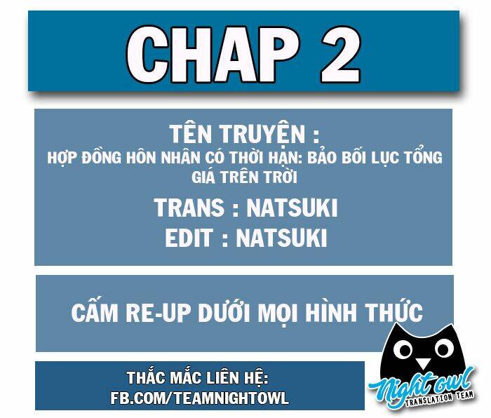 Hợp Đồng Hôn Nhân Có Thời Hạn: Bảo Bối Lục Tổng Giá Trên Trời Chương 2 Ảnh 2