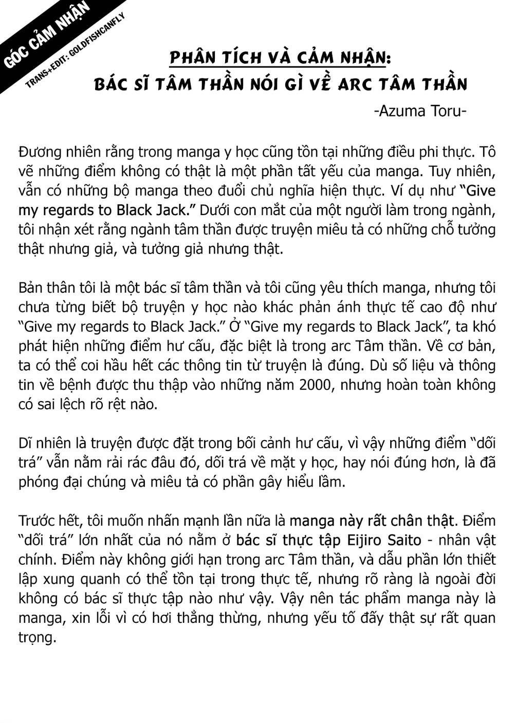 Give My Regards To Black Jack Chương 126.5 Ảnh 4