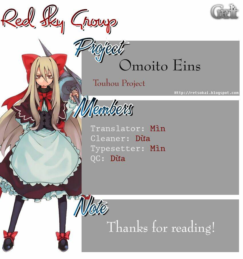 Touhou - Omoito Chương 1 Ảnh 2