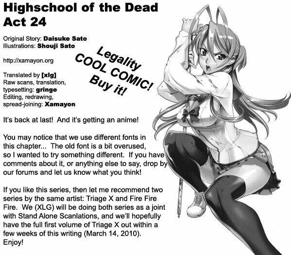 Highschool Of The Dead Chương 24 Ảnh 43