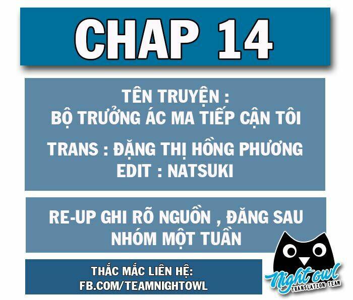 Bộ Trưởng Ác Ma Tiếp Cận Tôi Chương 14 Ảnh 2