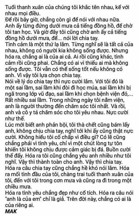 Những Mẩu Truyện "Ngôn Tình" [Ngược] Chương 5 Ảnh 3