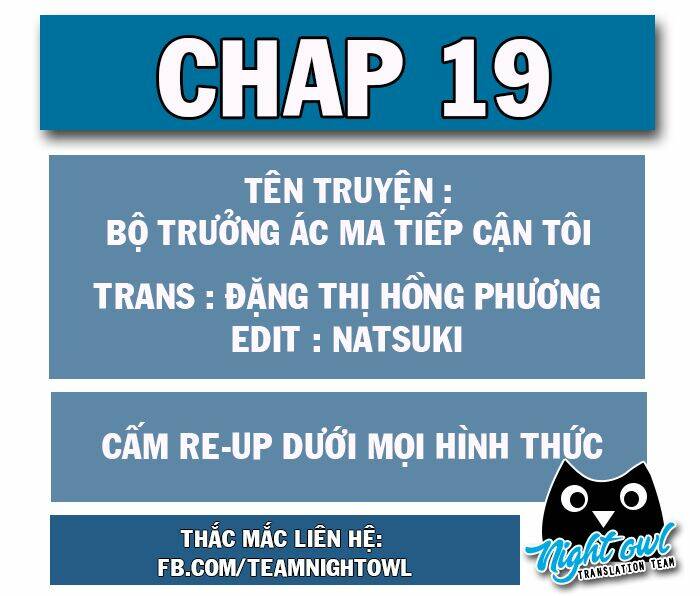 Bộ Trưởng Ác Ma Tiếp Cận Tôi Chương 19 Ảnh 2