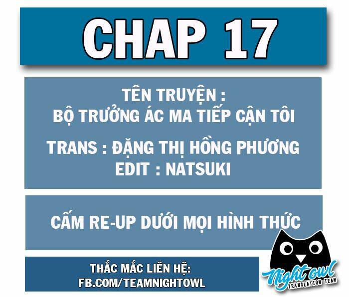 Bộ Trưởng Ác Ma Tiếp Cận Tôi Chương 17 Ảnh 2